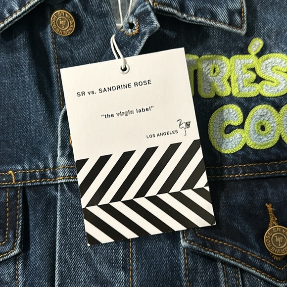 Super cute sandrine rose x Free people collab oversized jean jacket!! - Picture 3 of 7